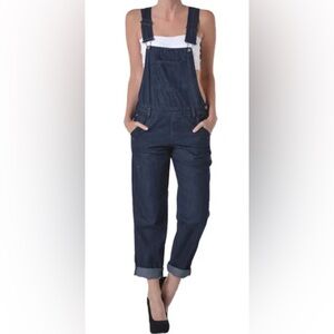 American Bazi dark blue denim overalls size 2XL